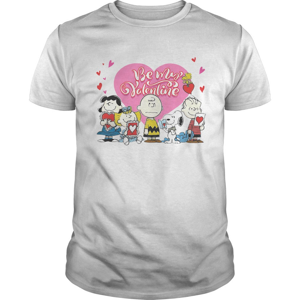 Snoopy Charlie Brown And Woodstock Be My Valentine Shirt